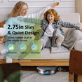 thumbnail image 2 of 2 in 1 Robot Vacuum and Mop Combo,  Mopping Robotic Vacuum with 2000Pa Max Suction, WiFi/App/Alexa, Schedule Settings, Self-Charging, Slim, Tangle-Free, Ideal for Hard Floor, Pet Hair and Carpet, 2 of 6