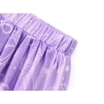 thumbnail image 3 of Cooltree Trendy Girl Skort - Soft Lavender Purple Gradient White Bow Print Summer Skirts with Shorts Size 8, 3 of 7