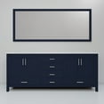 thumbnail image 4 of Jacques 72 in. W Navy Blue Double Bath Vanity, Cultured Marble Top, and 28 in. Mirror, 4 of 8