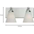 thumbnail image 3 of Hudson 2 - Light Chrome Wall Sconce, 3 of 7
