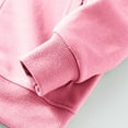 thumbnail image 3 of Eltusu Girls Hoodies with Zipper, Solid Color Long Sleeve Casual Cotton Spring Fall Sweatshirts Pink Size 10-12 T, 3 of 4