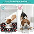 thumbnail image 4 of Dog Food Mat with Geometric Polka Dot Design, Absorbent Waterproof Pet Feeding Mat, Non-Slip, Quick Dry, Easy Clean Mat Featuring Retro and Vintage Polka Patterns, 4 of 7