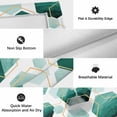 thumbnail image 5 of Turquoise Marble Outdoor Rug 6x9 Ft, Non Slip Washable Area Rug, Gold White Geometric Hexagon Modern Patio Rugs Carpet Runner, Large Floor Mat for Indoor/Outdoor Deck Porch Camping, 5 of 8