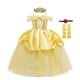 thumbnail image 1 of Vestidos de princesa Memraid para niñas, vestido informal de algodón para niños pequeños, Encanto, Bella Durmiente, Blancanieves, disfraces de fiesta de cumpleaños de Minnie Fivean unisex, 1 of 2