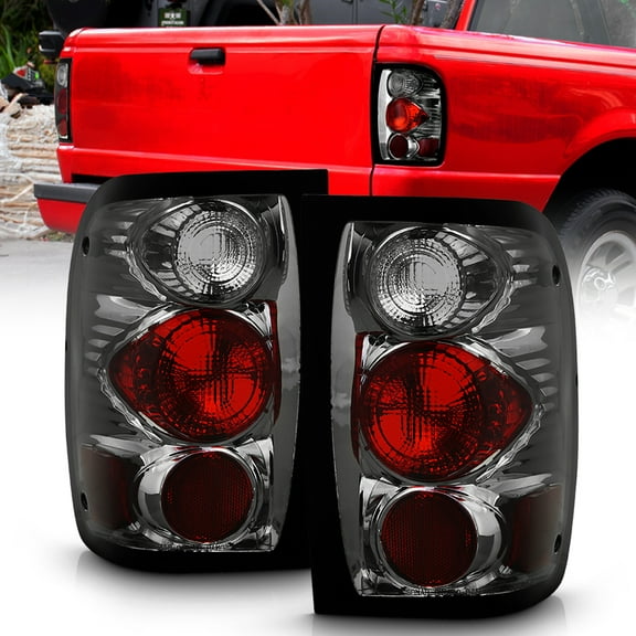 Smoked 2001-2005 Ford Ranger Pickup Tail Lights Brake Lamps Left Right Pair Sets