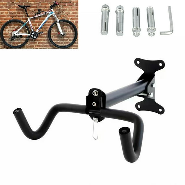 Wall Crochet de Rangement Mural pour Vélo Vtt Garage Hanger pour Casque Support de Stationnement Pliant en Alliage Garage Wall Rack Crochet pour Vélo Universel