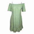 thumbnail image 1 of Vestido George Talla M Off-shoulder Verde, 1 of 4