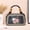 Dark Gray, variant on Women's PU Peony Butterfly Embroidery Crossbody Purse, White