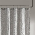 thumbnail image 4 of Madison Park Odette Rideau de Douche Jacquard en Polyester Argenté, 4 of 5