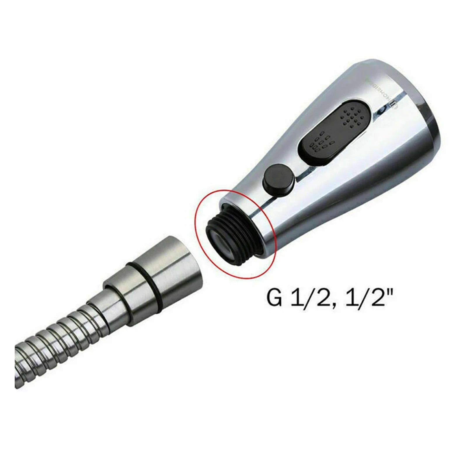 Kitchen Faucet Aerator Extender Pull Out Spray Head Replacement Sprayer Universal ,Tankless Design