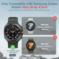 thumbnail image 2 of AIYOCK Compatible with Samsung Galaxy Watch Ultra 47mm Band, Soft Silicone Replacement Watch Band for Galaxy Watch Ultra for Men Women, 2 of 8