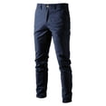 thumbnail image 3 of Autumn New Men's Casual Pants Men's Youth Versatile Thickened Cotton Trousers-Black-30, 3 of 8