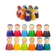 thumbnail image 1 of 24 Piezas Rainbow Wooden Colorful Pintado Peg Dolls Niños Niños, 1 of 9