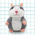 thumbnail image 4 of Lindo Hámster Parlante Peluche Animal Peluche Muñeca Registro (gris), 4 of 7