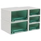 thumbnail image 1 of Caja de almacenamiento de cajones de , organizador de cajones apilables, caja de almacenamiento de plástico con cajón y compartimentos, y verde, 1 of 8
