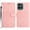 Pink, variant on Allytechgroup Wallet Flip Case for Motorola Moto G 2025, Built-in Credit Card Slot Slim Fit PU Leather Stand Phone Shell Shockproof Protective Full Body Cover Bumper for Moto G 2025, Purple