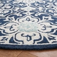 thumbnail image 3 of SAFAVIEH Roslyn Aleta Geometric Area Rug, Navy/Light Blue, 7' x 7' Round, 3 of 7