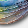 thumbnail image 3 of Sunrise On Sea Waves By The Pine Trees 11 in x 11 in Painting Art Prints, by Designart, 3 of 5
