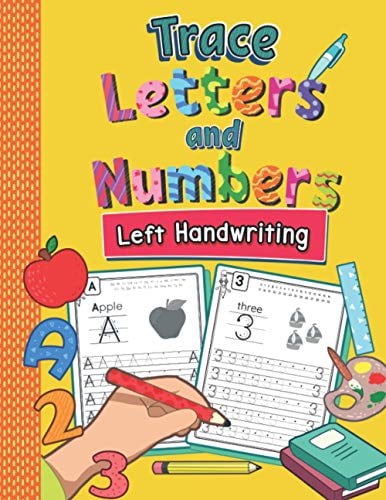 Pre-Owned Trace Letters and Numbers Left Handwriting: Letter and Number ...