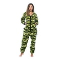 thumbnail image 2 of #followme Jumpsuit Adult Bodysuit Pajamas (Green - Camo Womens, Small), 2 of 4
