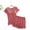 Watermelon Red, variant on Sentmoon Womens 2 Piece Outfits Maternity Shirts for Women and Pajama Shorts Plus Size V Neck Breathable Pregnancy Clothes Solid Color Short Sleeve Nursing Top Comfy for Weekend Outings M