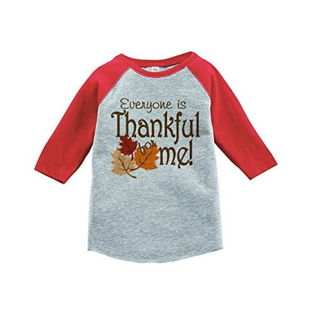 

Custom Party Shop Baby s Thankful for Baby Thanksgiving Red Raglan