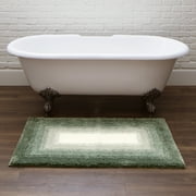 Mohawk Home Ombre Plush Pile Stain/Fade Resistant Non-Slip Machine Washable Bath Mat, Eucalyptus, 2 x 5