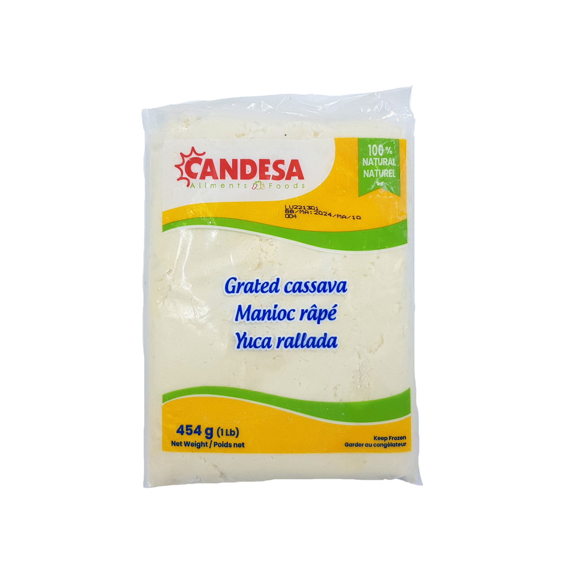 Grated cassava, 454 g