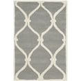 thumbnail image 2 of SAFAVIEH Cambridge Raleigh Geometric Wool Area Rug, Dark Gray/Ivory, 2' x 3', 2 of 6