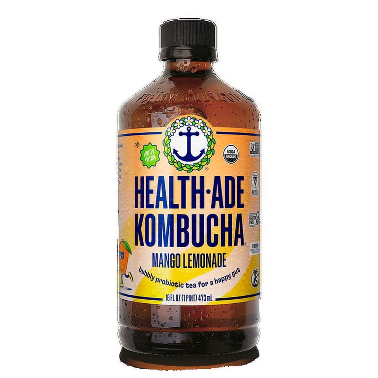 Health-Ade Kombucha, Mango Lemonade - 12 Pack - Walmart.com