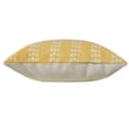 thumbnail image 4 of Ox Bay Khloe 20" x 20" Yellow Dotted Stripe Cotton Adult Decorative Throw Pillow Cover, 4 of 11
