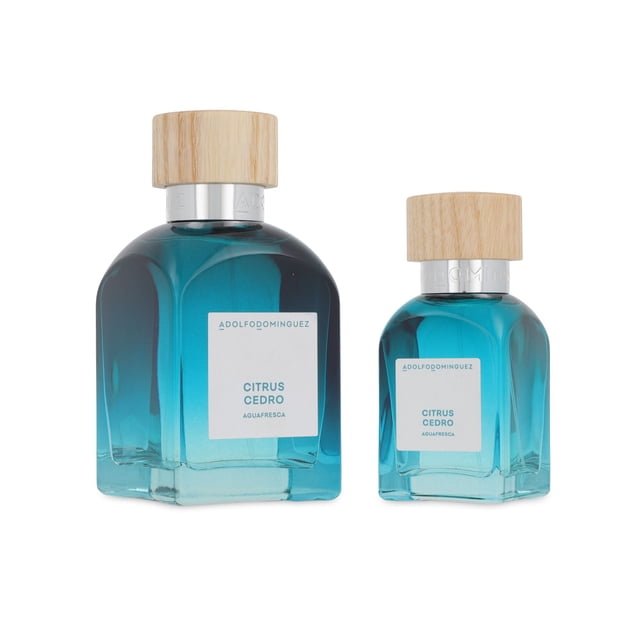 SET ADOLFO DOMINGUEZ AGUA FRESCA CITRUS CEDRO 2PZS 120ML EDT SPRAY/ 60ML EDT SPRAY