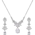 thumbnail image 1 of Teardrop Wedding Bridal Jewelry Set For Brides Women Birdesmaid, Crystal Rhinestone, 1 of 3