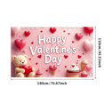 thumbnail image 3 of Valentine's Day Party Decoration Banner Heart Design Backdrop Event Photo Props Love Celebration Romance Gift Box Background, 3 of 4