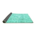 thumbnail image 2 of Ahgly Company Indoor Rectangle Persian Turquoise Blue Traditional Area Rugs, 4' x 6', 2 of 4
