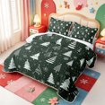 thumbnail image 3 of Manfei Christmas Winter Holiday Quilt Full,Farmhouse Santa Claus Full Bedspread Sets,3-Piece,1 Coverlet and 2 Pillowcases, 3 of 7