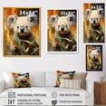 thumbnail image 4 of Designart "Koala Retreat in Bush I" Animals Framed Wall Art - Traditional Grey Koala Entryway Framed Wall Art, 4 of 6