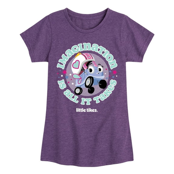 Little Tikes - Imagination Is All It Takes - Toddler & Youth Girls Short Sleeve Graphic T-Shirt