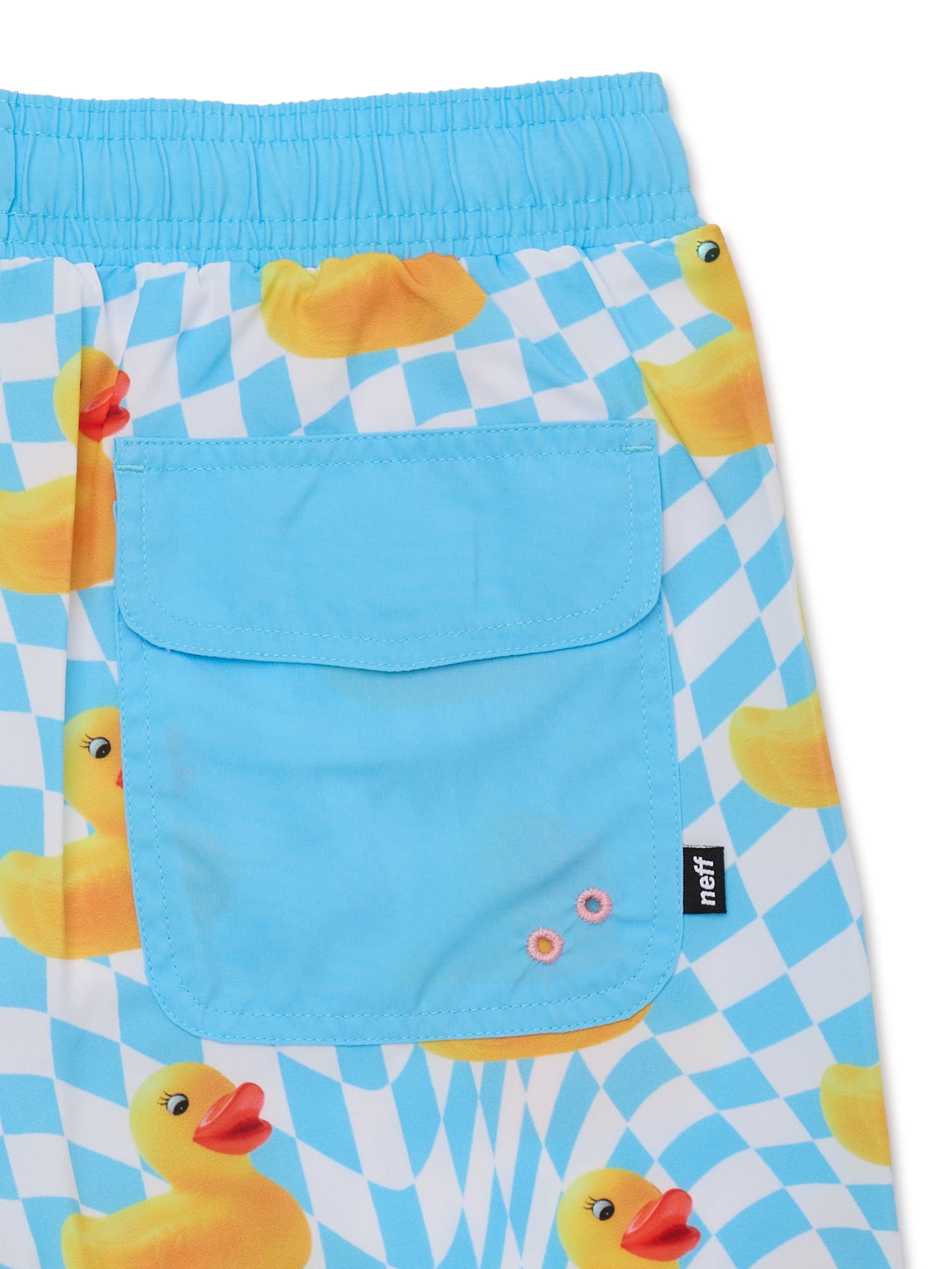 Neff Boys Ducky Tile Graphic Swim Shorts, Sizes 6-18