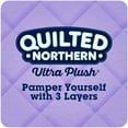 thumbnail image 2 of Quilted Northern Ultra Plush Toilet Paper, 6 Mega Rolls = 24 Regular Rolls, 3-ply Bath Tissue White, 2 of 3
