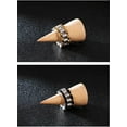 thumbnail image 4 of Men's Stainless Steel Solid Link Chain Statement Ring Hip Hop Watch Band Design, 4 of 5
