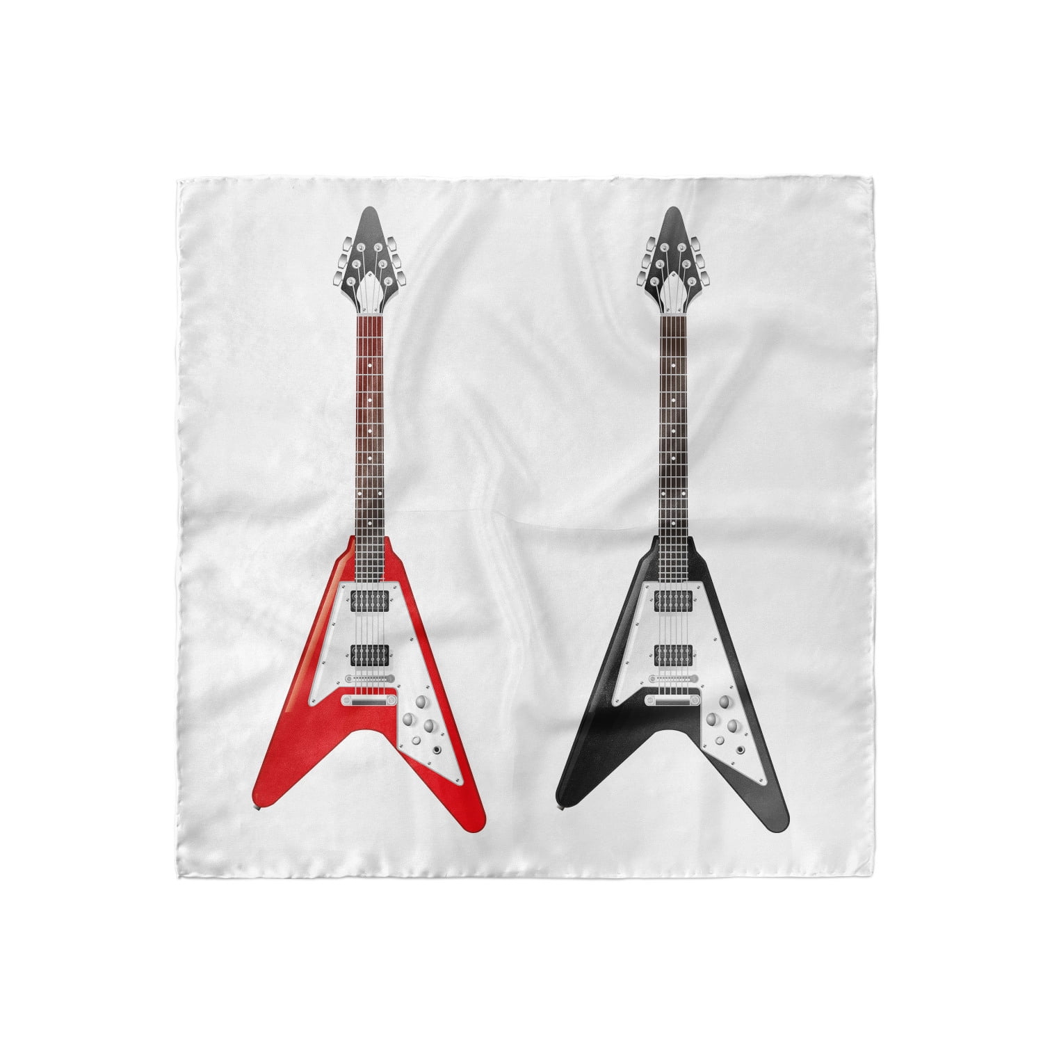Guitar Head Scarf, V Shaped Design Song, Head Wrap, 3 Sizes, by Ambesonne -  Walmart.com