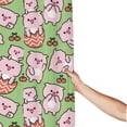 thumbnail image 3 of Shower Curtain, Parent-Child Cute Pig Pink Waterproof Fabric Plastic Shower Curtain, Drying Fast Bathroom Curtain with 9 Buttonholes, Ruffle Shower Curtain 60x72in, 3 of 8