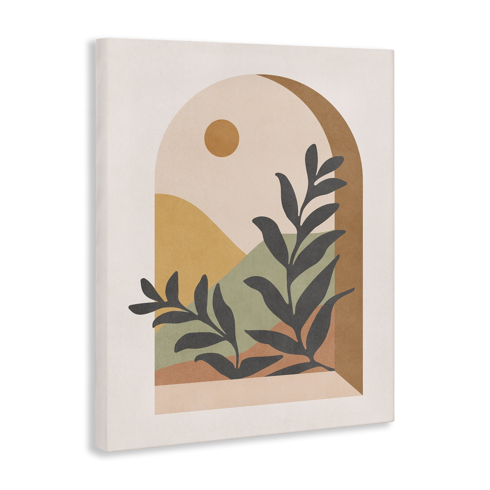 Stupell Industries Soft Boho Window View Landscape & Nature Painting Wrapped Canvas Art Print Wall Art, 24 x 30