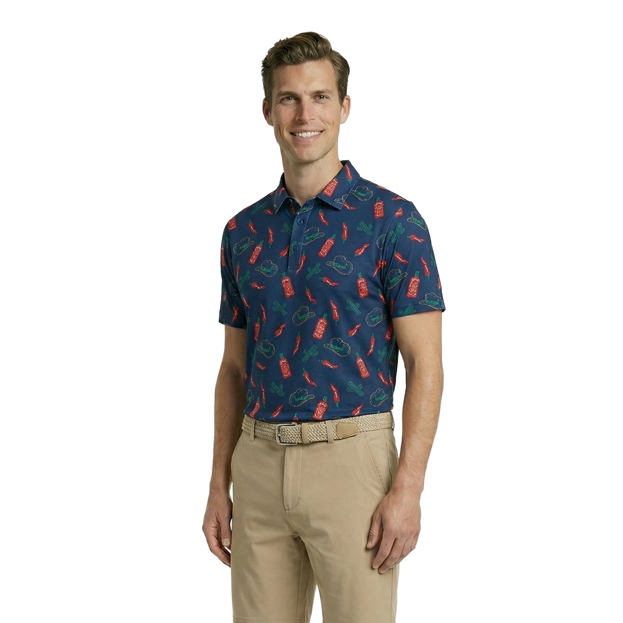 Birdie Bound Men' s & Big and Tall Golf Polo Shirts, Sizes XS-4XLT