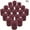 Burgundy, variant on 15 Hour Lightly Scented Votive Candles with a Textured Surface 19 Candles Per Box Made in The USA (Purple/Plumeria Scent)