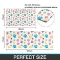thumbnail image 7 of Pets Paws Print Colorful Kitchen Rugs Sets Of 2,Anti Fatigue Kitchen Mat Rugs Non Slip Washable,Decorative Kitchen Floor Mats for Kitchen,Sink,Laundry,17"x30"+17"x47", 7 of 7