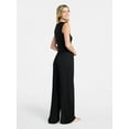 thumbnail image 2 of No Boundaries Sleep Pointelle Baby Tee and Pants Set, 2-Piece, Women’s XXS-3X, 2 of 4