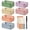 10×6.53×4.13 Inch, variant on Pastel Storage Crates 6-Pack, Space-Saving Foldable Baskets for Office Classroom Bedroom with Label Sheets & Marker