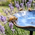 thumbnail image 6 of Handcrafted Ceramic Mini Pollinator Water Station, Colorful Floral Bee Feeder Butterfly Bath, Small Garden Stake Yard Outdoor Decor, 6 of 6